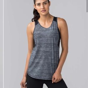 Lululemon Women’s Lululemon Sculpt Tank II Salt Alpine White Black / Black